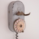 Téléphone mural métal vintage