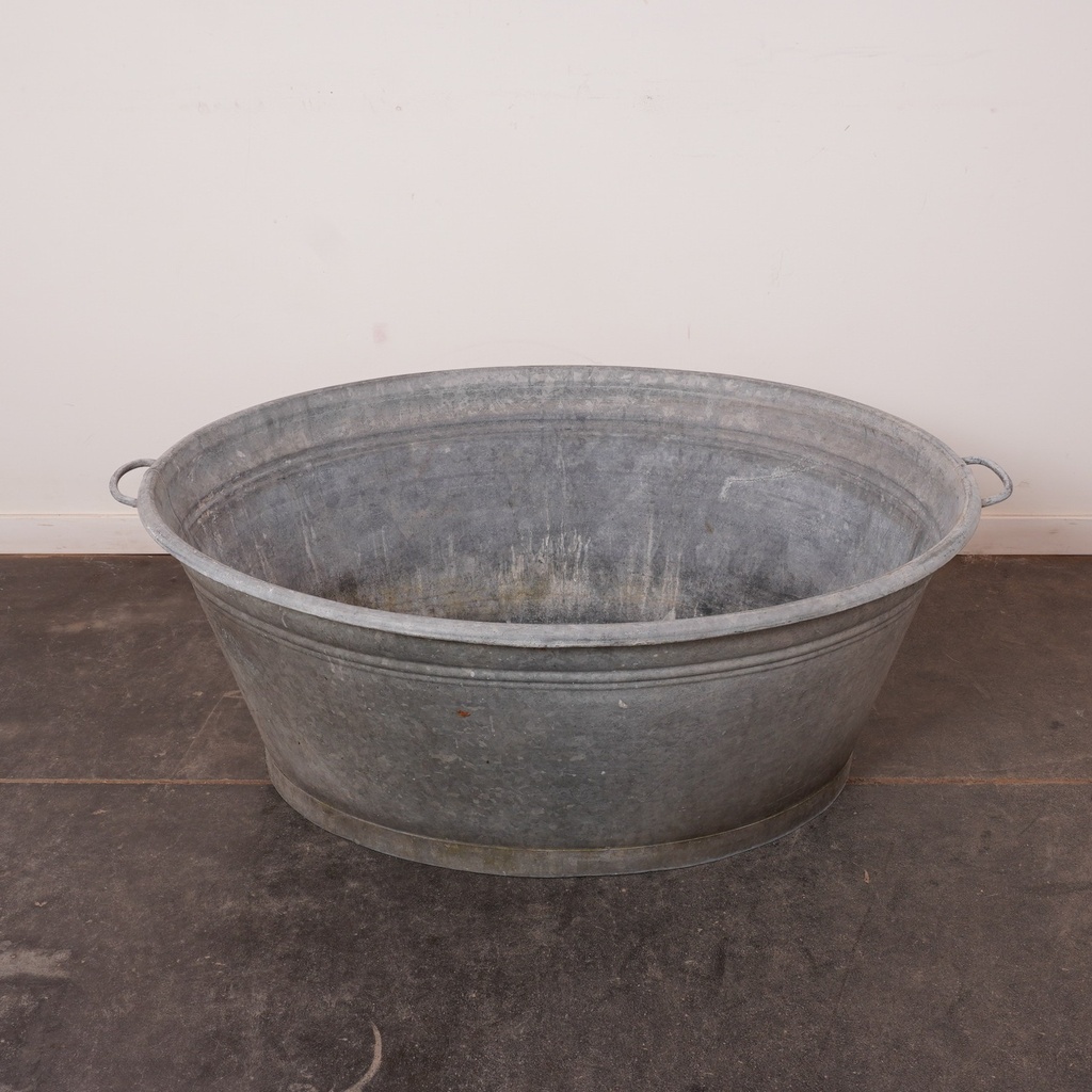 Bassine en zinc vintage