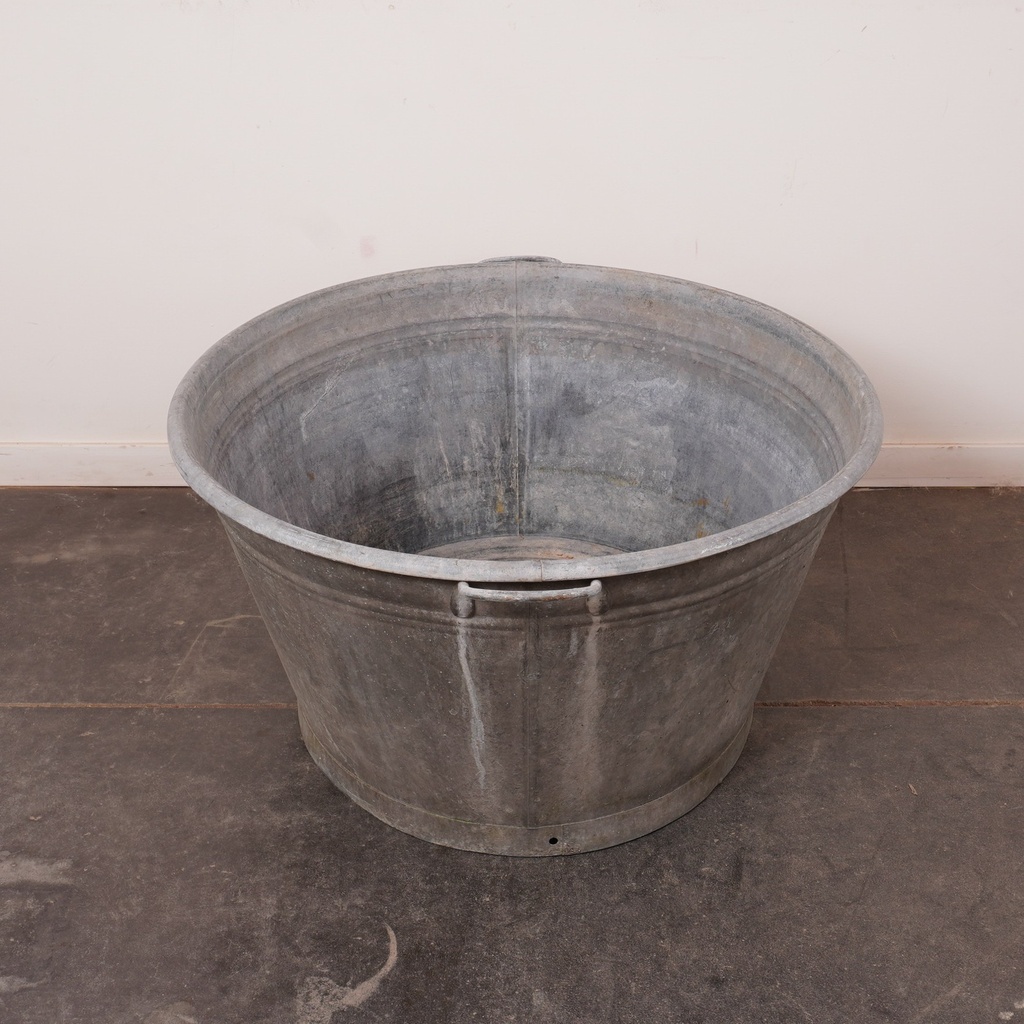 Bassine en zinc vintage
