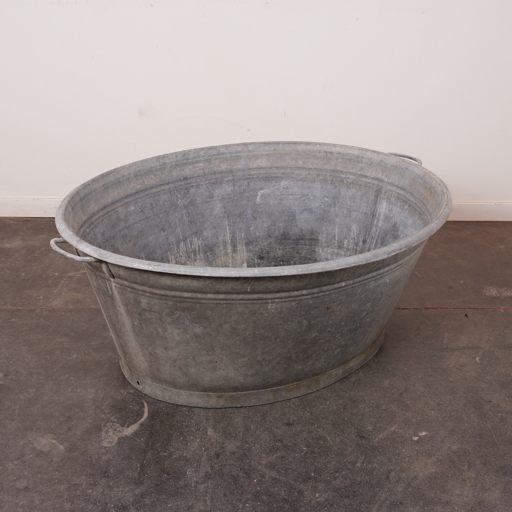 Bassine en zinc vintage