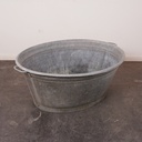 Bassine en zinc vintage