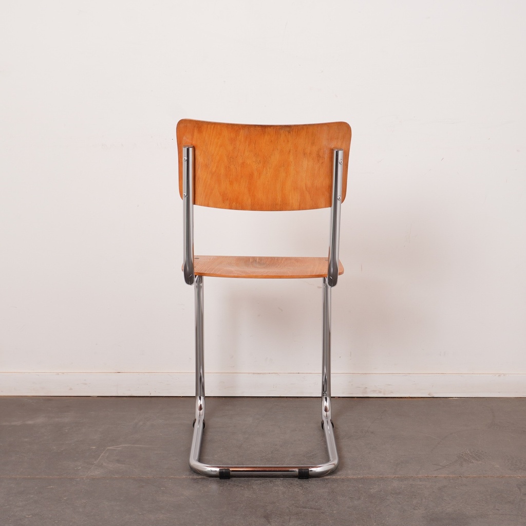 Chaise métal/bois vintage