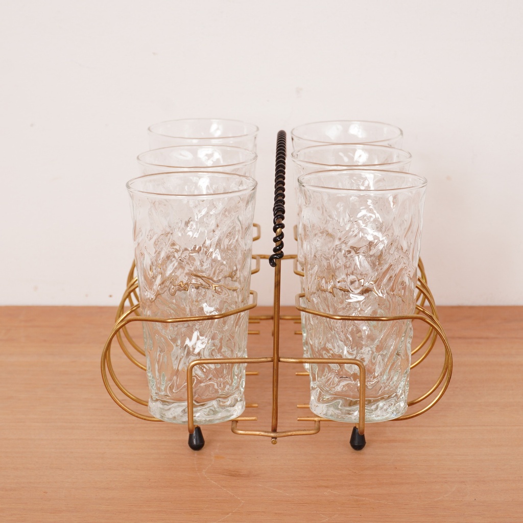 Série de 6 verres vintages