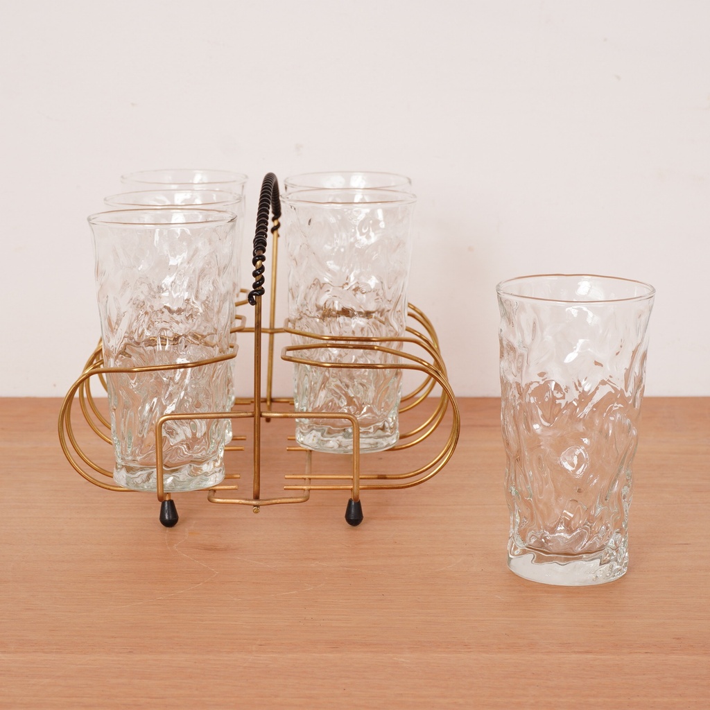 Série de 6 verres vintages