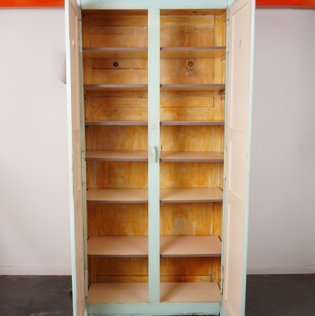 Meuble bois peint vintage