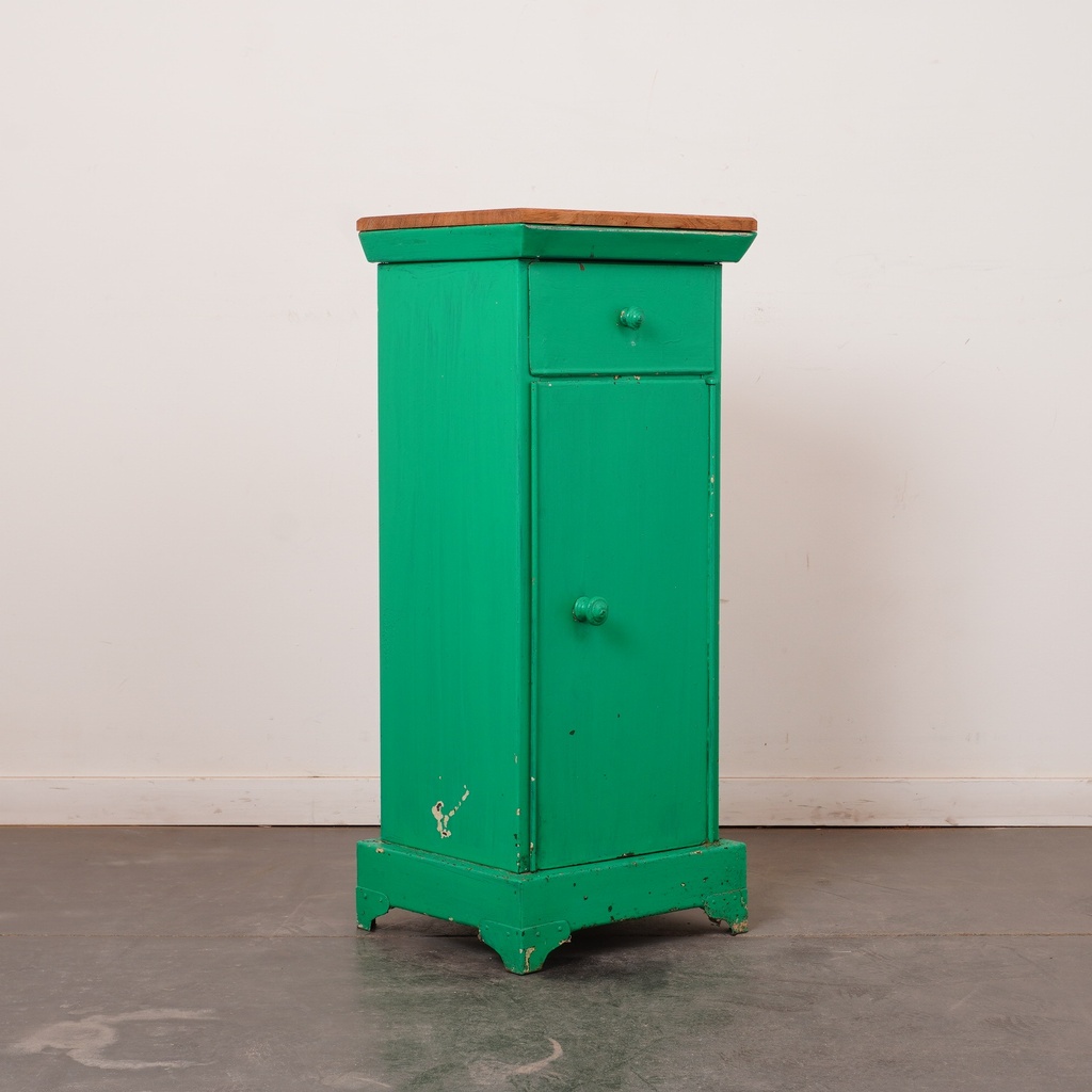 Meuble d'appoint métal/bois vintage