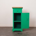 Meuble d'appoint métal/bois vintage