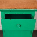 Meuble d'appoint métal/bois vintage