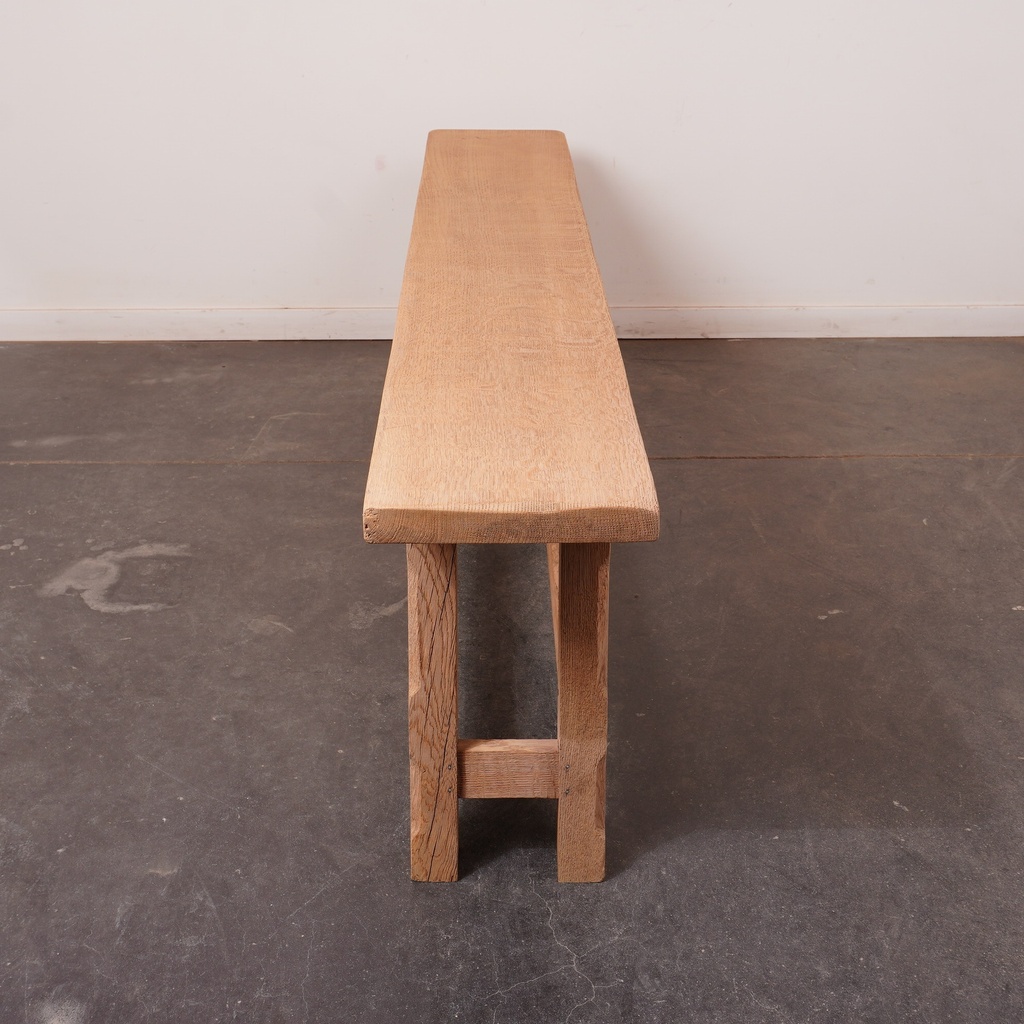 Banc bois aérogommé