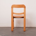 Série de 4 chaises bois vintage