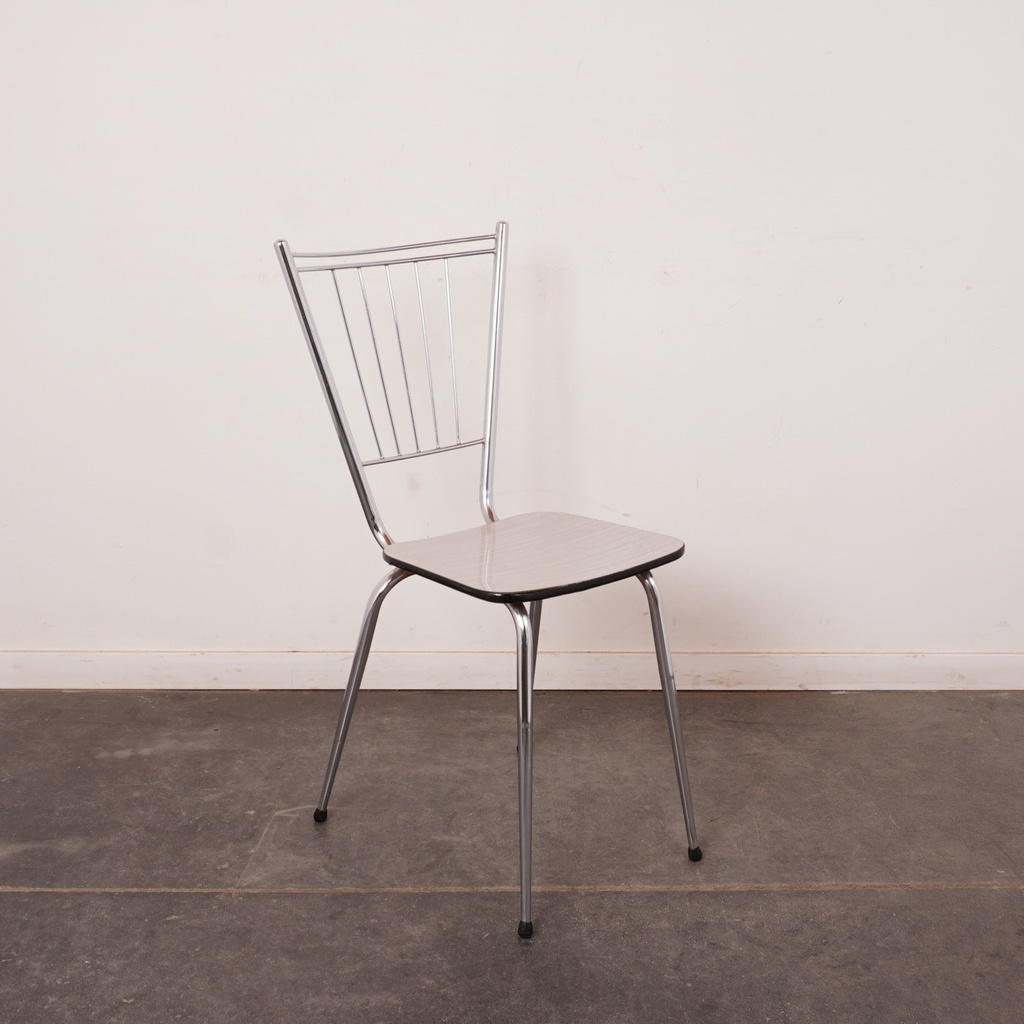 Série de 4 chaises formica vintage