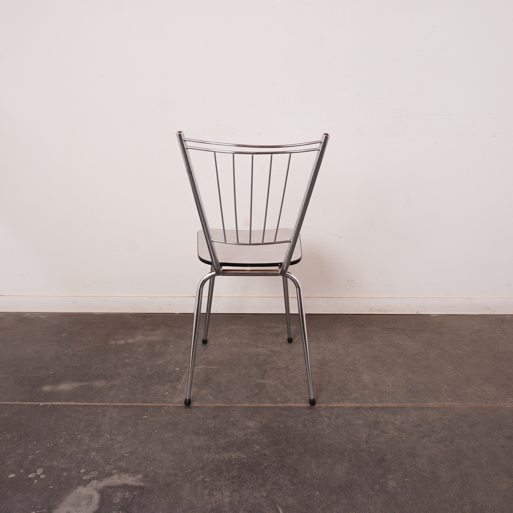 Série de 4 chaises formica vintage