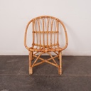 Fauteuil en bambou vintage