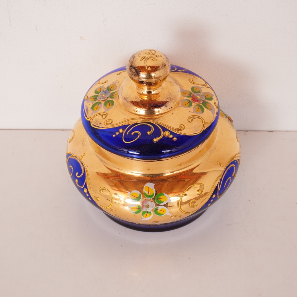 Bonbonnière en verre de Murano vintage