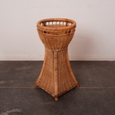 Porte plante osier vintage