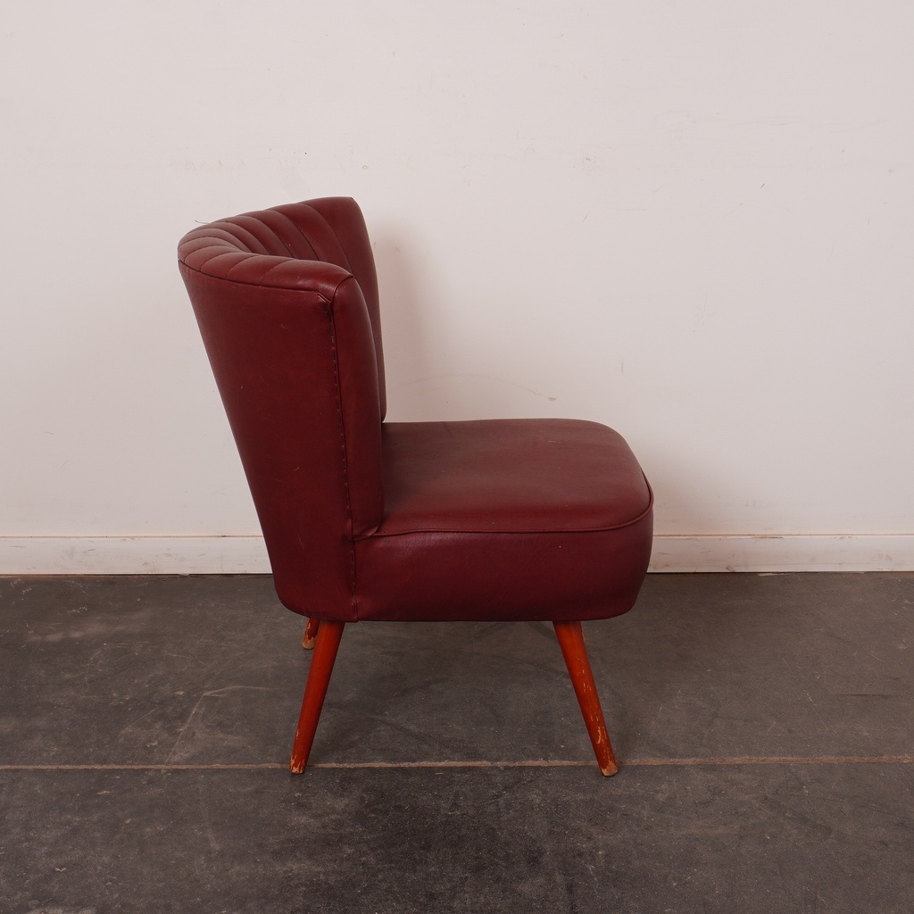 Fauteuil cocktail simili vintage