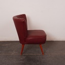 Fauteuil cocktail simili vintage