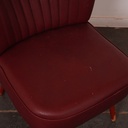 Fauteuil cocktail simili vintage