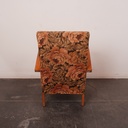 Fauteuil en tissu vintage