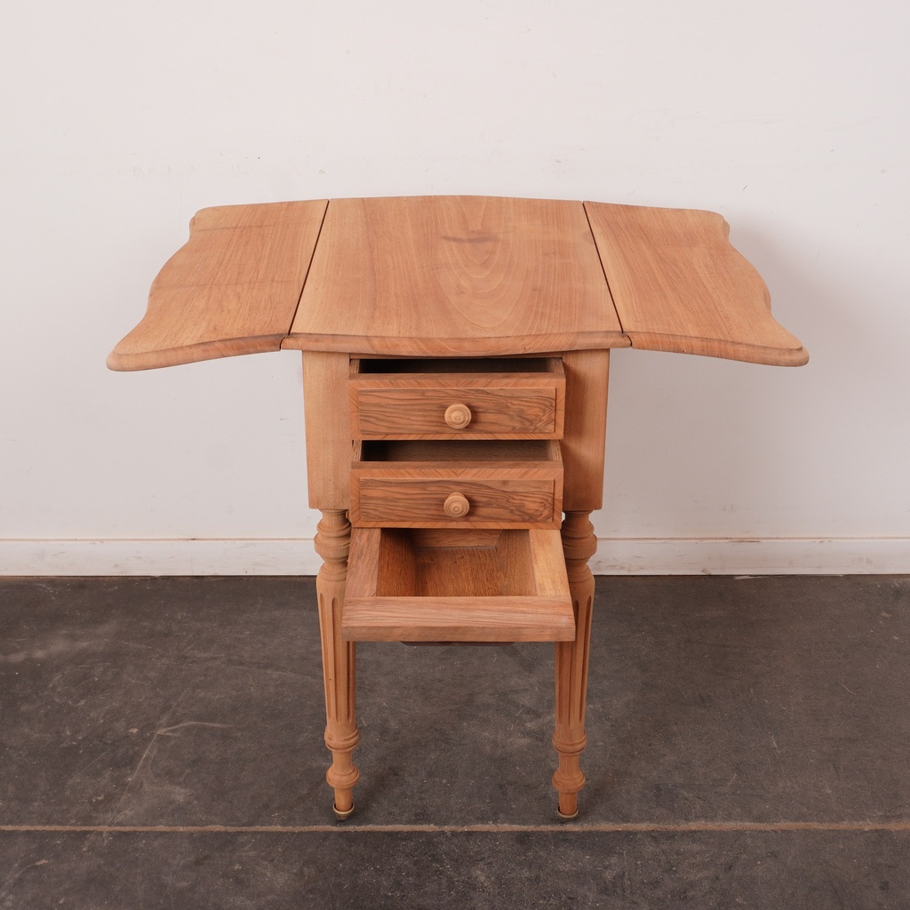 Table d'appoint bois aérogommé
