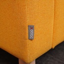 Fauteuil en tissu jaune
