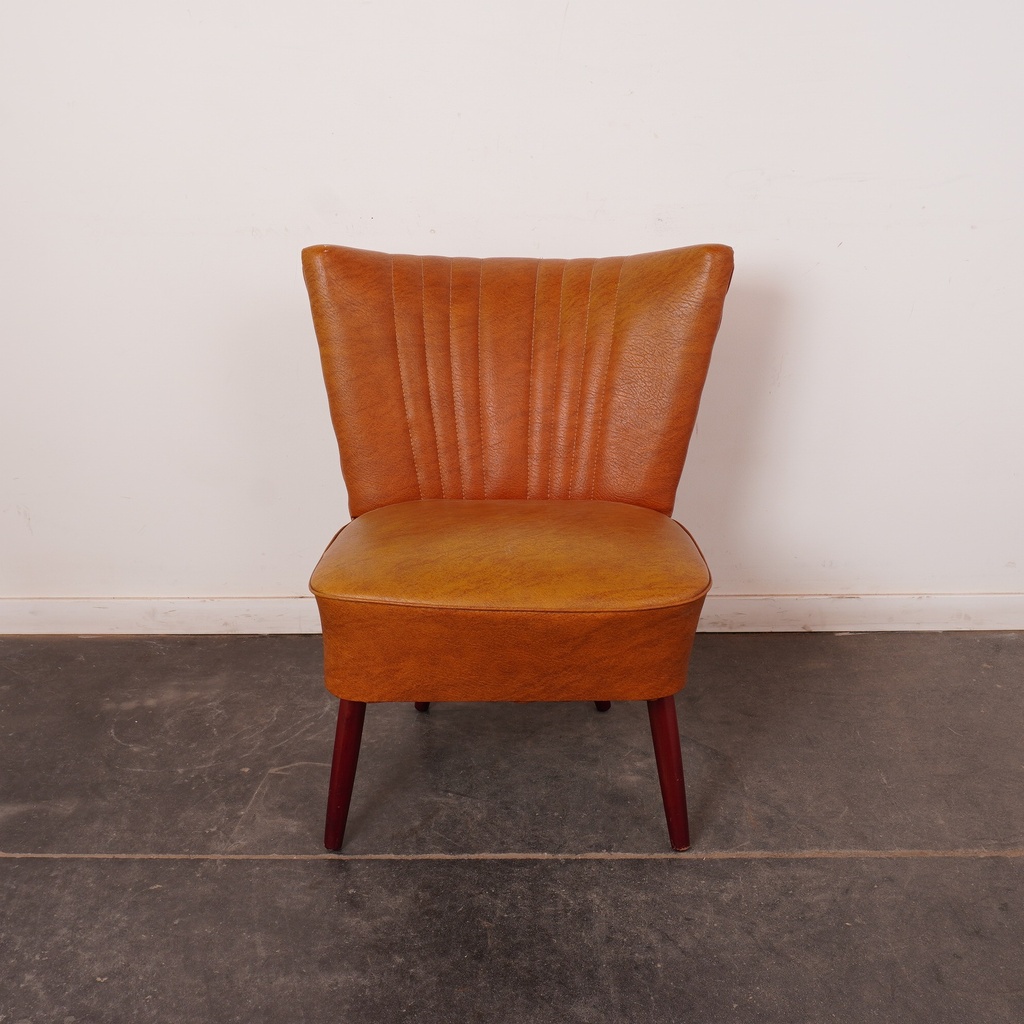 Fauteuil cocktail simili vintage