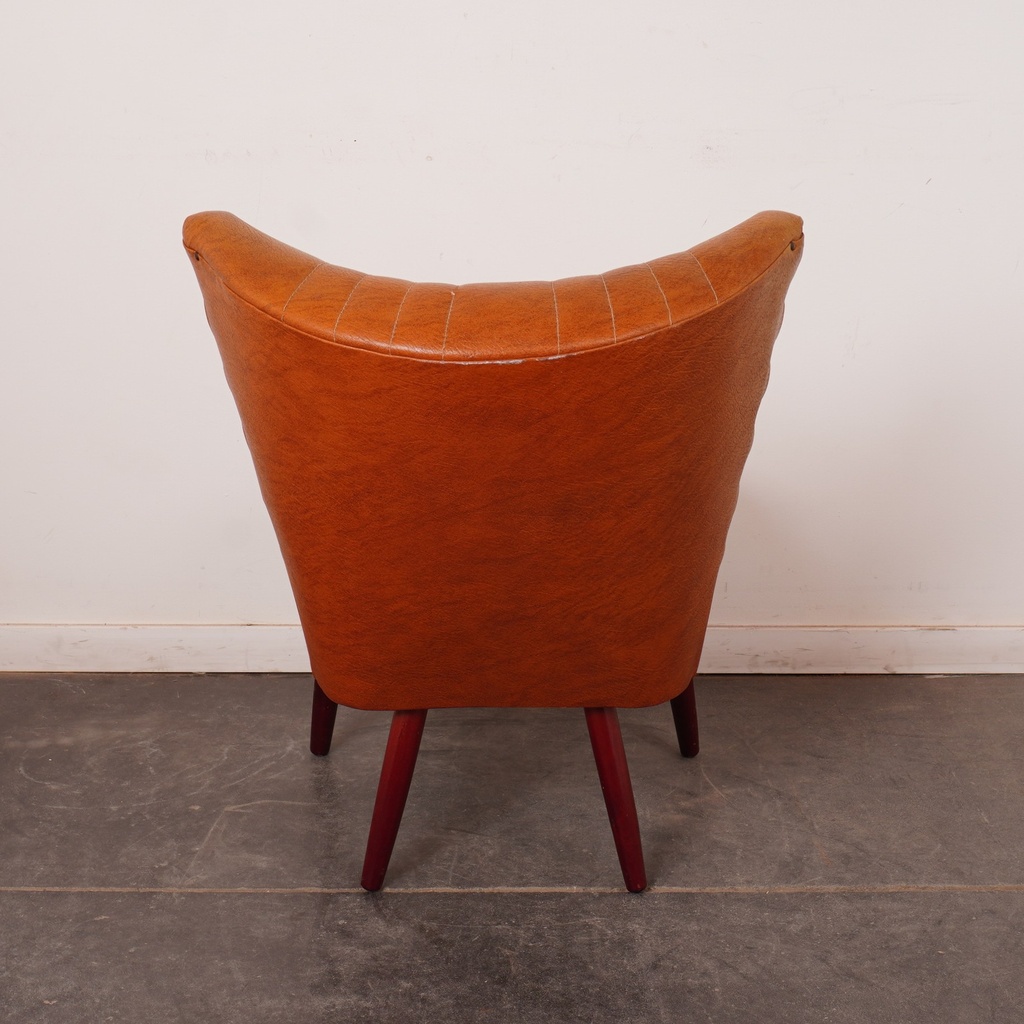 Fauteuil cocktail simili vintage