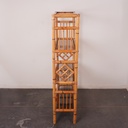 Etagère bambou/verre vintage