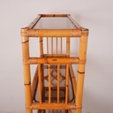 Etagère bambou/verre vintage