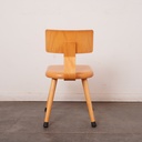 Chaise enfant en bois vintage