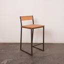 Série de 4 tabourets hauts métal/bois