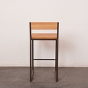Série de 4 tabourets hauts métal/bois