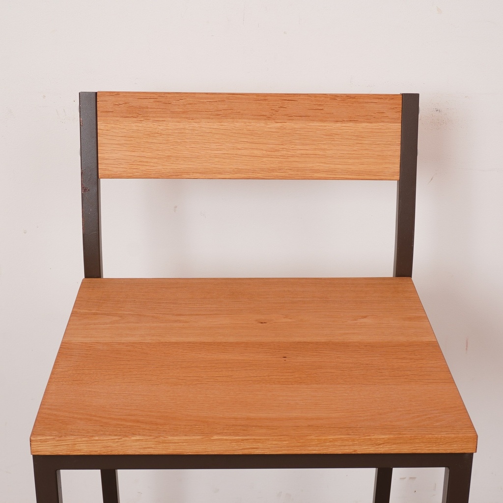 Série de 4 tabourets hauts métal/bois