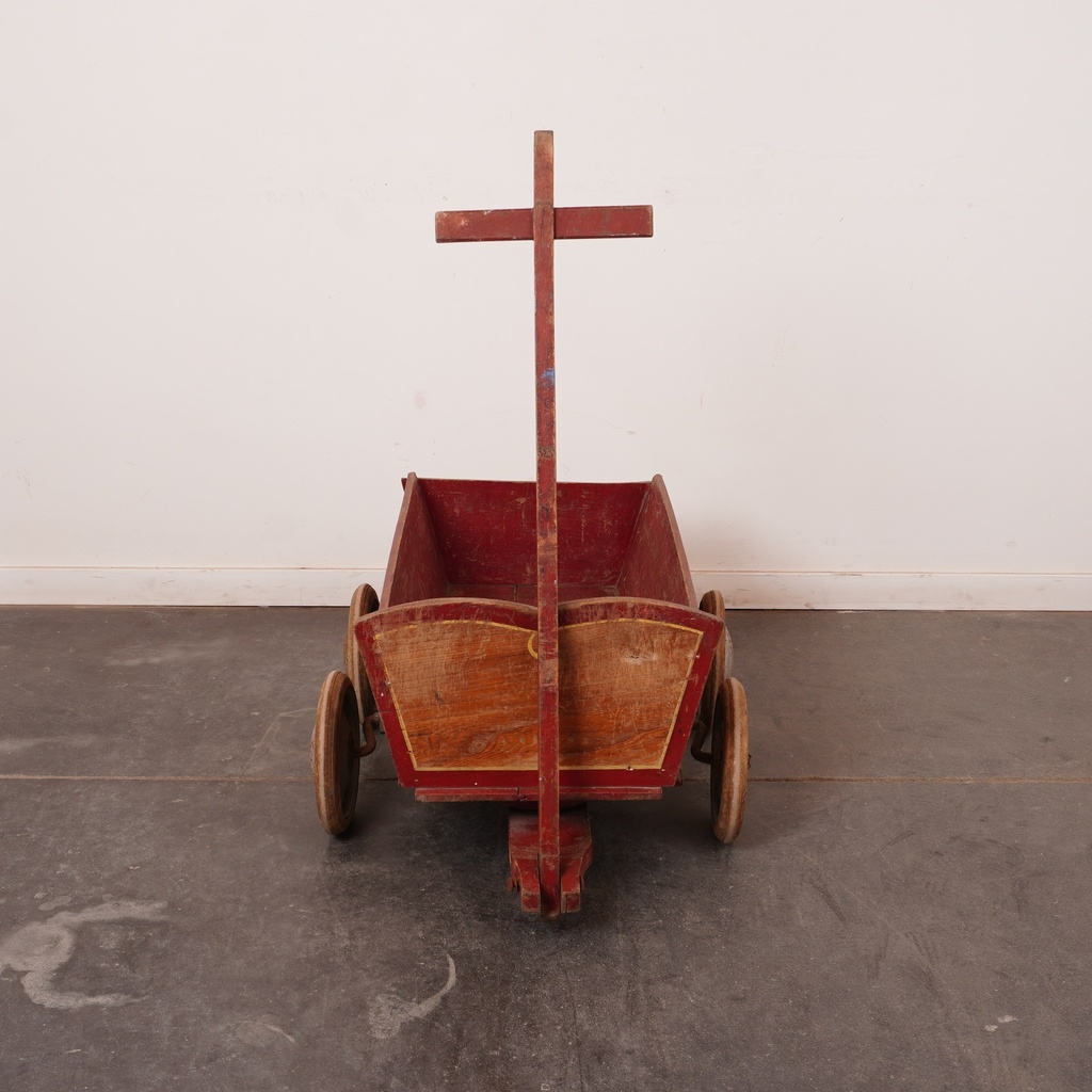 Chariot en bois vintage