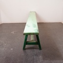 Banc en bois peint