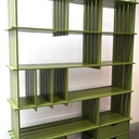 Meuble étagère bois peint