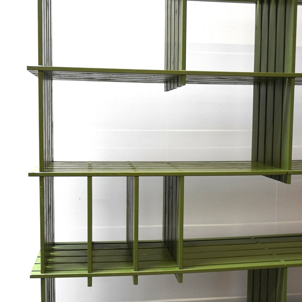 Meuble étagère bois peint