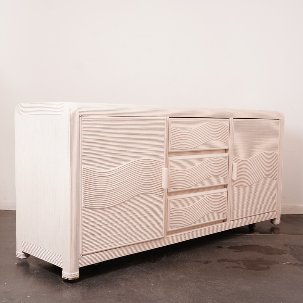 Meuble buffet rotin Split Reed
