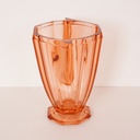 Vase verre rosé vintage