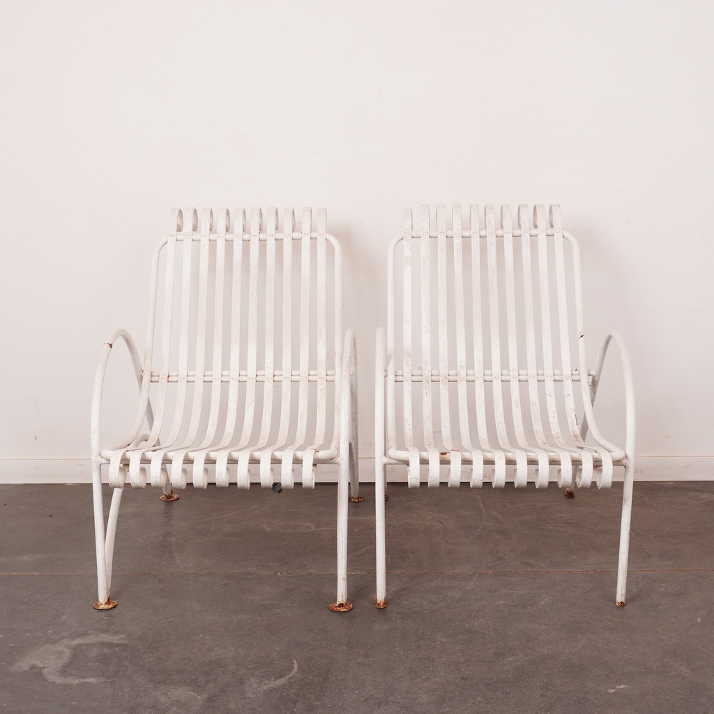 Paire de fauteuils de jardin