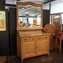 Meuble de toilette bois aérogommé