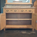 Meuble de toilette bois aérogommé