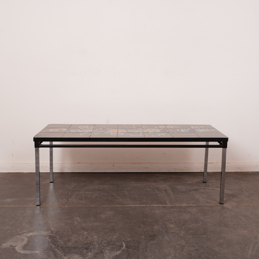 Table basse carreaux céramique vintage