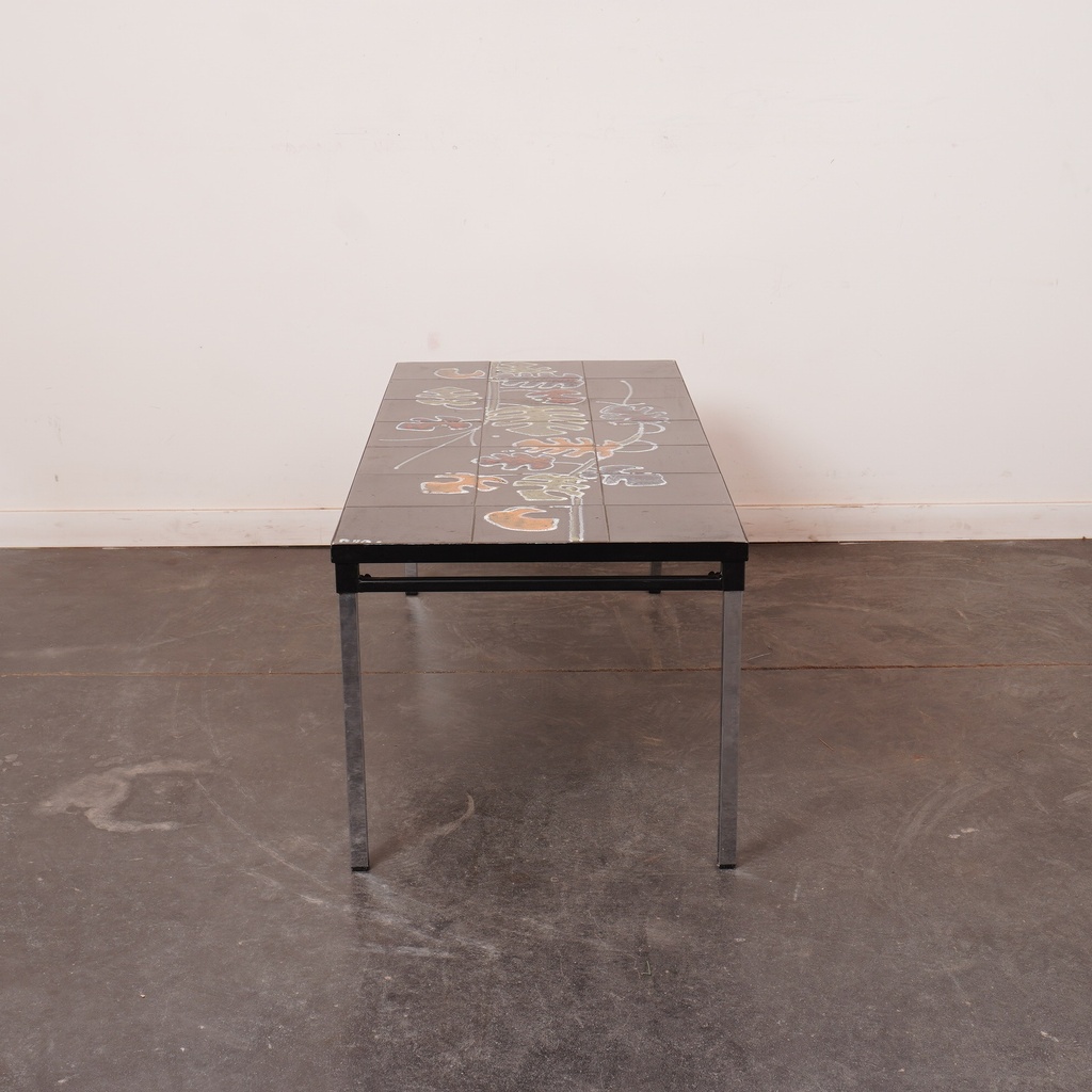 Table basse carreaux céramique vintage