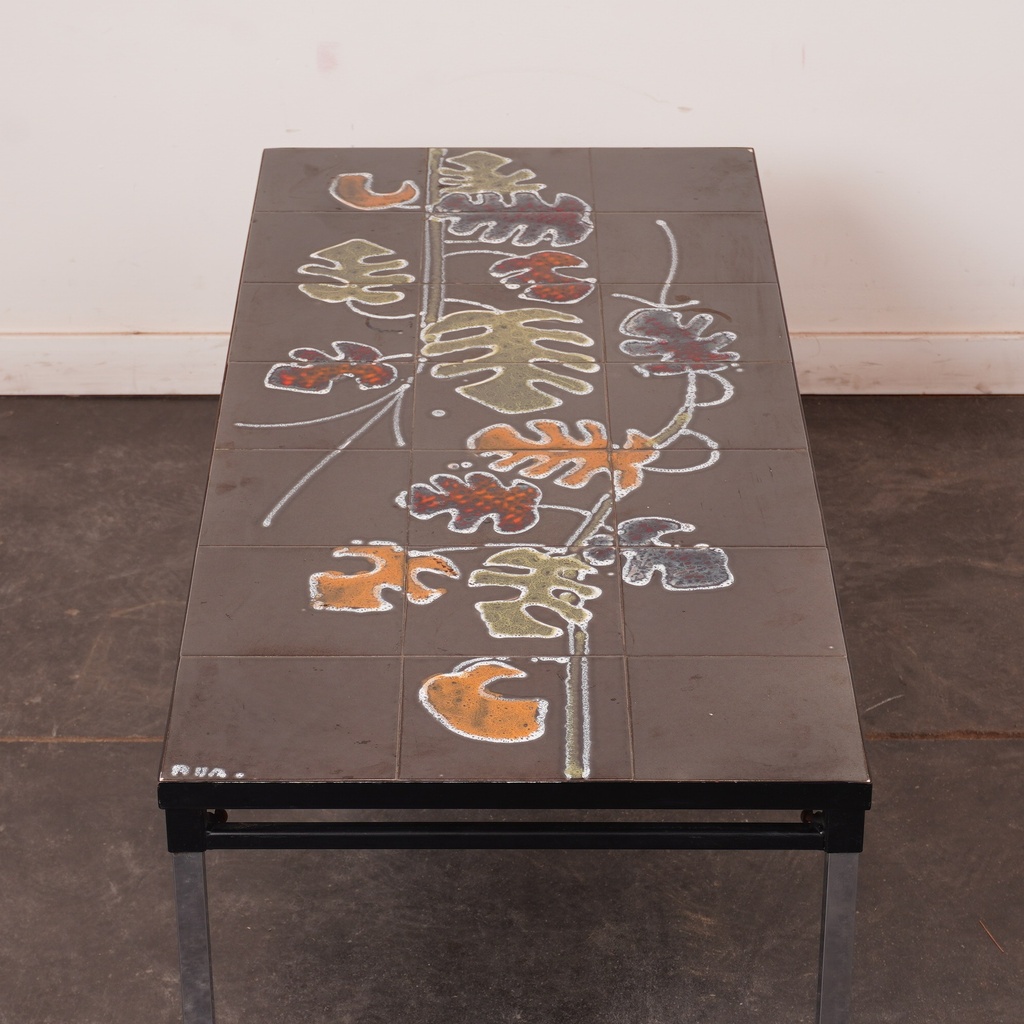 Table basse carreaux céramique vintage