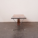 Table basse bois/céramique vintage