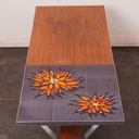 Table basse bois/céramique vintage