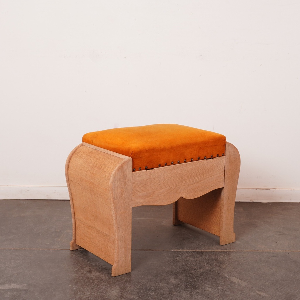 Tabouret bois aérogommé