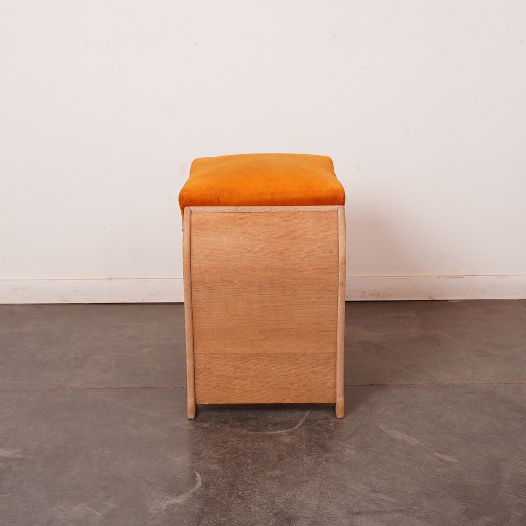 Tabouret bois aérogommé