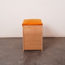 Tabouret bois aérogommé